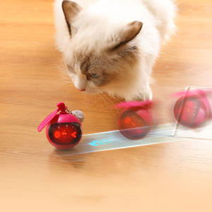 لعبة كهربائية أوتوماتيكية عالية الجودة Abs + Pc نوع-C لعبة القط الكرة التلقائية الذكية تتحرك القط المتداول لعبة تفاعلية الكرة - Product Image 5