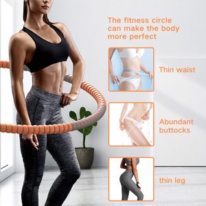 Cerceau d'exercice à crochet lesté pour perte de poids adulte, cerceau d'exercice à 8 sections pour fitness, cerceau d'autres sports d'intérieur - Product Image 6