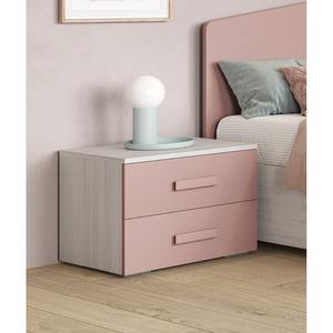 Tavolino da Comodino TIP CM 53.5X44.5 H. 41 Rovere Nordico e Rosa - Product Image 1