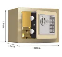 Elektronik dijital kilit güvenlik kasaları Metal küçük elektronik dijital güvenlik Mini kasa ev otel için