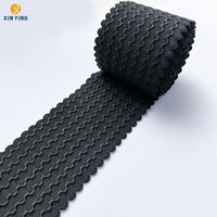 Bande élastique jacquard en nylon souple et écologique de 6 cm de large, à haute élasticité, pour la couture de ceintures de vêtements et de robes