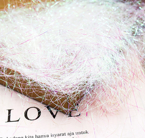 Venta al por mayor 1 mm Color seda Rafi hierba Metal Color brillante seda regalo embalaje trituración Flash papel trituración caja de regalo - Product Image 6