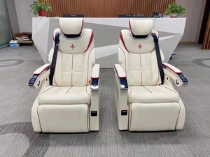 Nouveaux sièges de capitaine haut de gamme pour véhicule, type limousine, avec repose-jambes électrique, massage, rotation à 270 degrés, ventilation et chauffage - Product Image 2