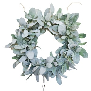 All'ingrosso verde <span class=keywords><strong>di</strong></span> alta qualità ghirlande verde verde <span class=keywords><strong>di</strong></span> <span class=keywords><strong>agnello</strong></span> artificiale foglie <span class=keywords><strong>di</strong></span> <span class=keywords><strong>orecchio</strong></span> ghirlanda per la decorazione della parete <span class=keywords><strong>di</strong></span> casa - Product Image 6