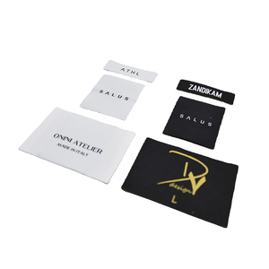 Trái tim thiết kế tùy chỉnh thương hiệu thực hiện quần áo cổ thẻ mềm dệt nhãn Polyester <span class=keywords><strong>Damask</strong></span> bông mật độ cao nhãn may mặc - Product Image 6