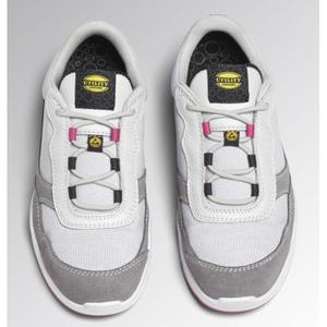 DIADORA UTILITY-701,179903-D0459/36 Zapatos DE SEGURIDAD grises de corte bajo en piel partida, piel de becerro plena flor y malla S1PL FO SR ESD - Product Image 2
