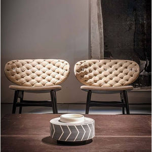 Sillón Moderno de Descanso con Patas de Madera y Tapicería de Cuero PU, Cómodo Sillón Relax <span class=keywords><strong>Dalma</strong></span> para Hotel - Product Image 5
