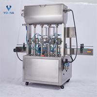 2/4/6/8 buses machine de remplissage automatique de liquide bouteille pot machine de remplissage pour jus crème eau huile d'olive savon liquide