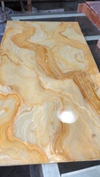 Panneau de pierre artificielle de décoration murale translucide