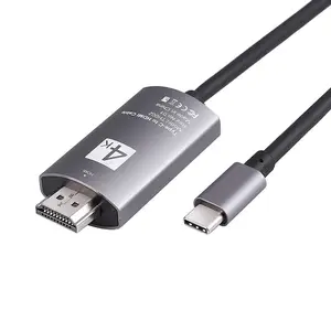 베스트 셀러 2m 4K 60HZ 타입-c HDTV 어댑터 프로젝터 노트북 핸드폰 삼성 USB3.1 C HDMI 케이블