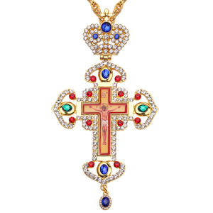 Yeni stil retro çapraz kolye metal kişilik uzun kolye ortodoks dini çapraz kolye - Product Image 5