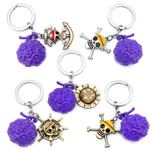 14 Designs Law <span class=keywords><strong>Ace</strong></span> Luffy Démon <span class=keywords><strong>Fruit</strong></span> Pendentif Métal Porte-clés Accessoires Double Pendentif Porte-clés Opératif <span class=keywords><strong>Fruit</strong></span> Porte-clés Charmes - Product Image 2