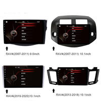 Pour Toyota RAV4 2019-2023 Écran tactile Auto CarPlay Caméra de recul 360° Navigation Android Radio Stéréo Lecteur DVD