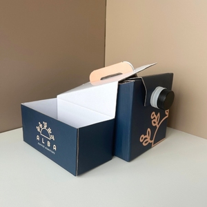 2L 3L 5L 70/96 oz cà phê đưa ra container cấp thực phẩm tùy chỉnh in chất lỏng nước trái cây để đi nước giải khát túi giấy Cà Phê Hộp - Product Image 2