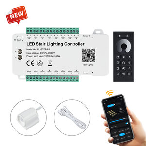 DC12-24V ánh sáng cầu thang hệ thống tự động hóa 16 kênh hệ thống dây điện cần thiết Bluetooth ứng dụng điều khiển và RF trượt mờ nhiều chế độ - Product Image 1