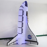 Uzay temalı şişme şişme kopyaları LED aydınlatma NASA NASA roket