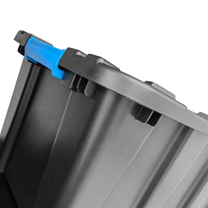 Pinyaoo 40L không thấm nước nhiệm vụ nặng nề lớn Stackable màu hộp nhựa với xử lý - Product Image 5