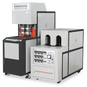 800-1000bph pet bottle blowing machine semi automatic heater and blower machine