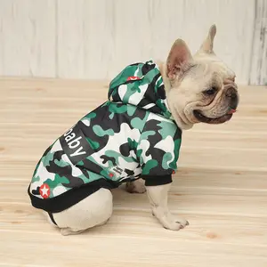BPS Brand Pet Products Supplier Wholesale Camouflage Sweatshirt Hooded Luxury Pet Clothes French Bulldog Teddy Clothing