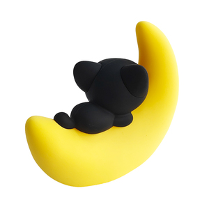 Ornement créatif et mignon d'animal couché avec une lune, en PVC, pour aquarium, jouets décoratifs pour aquarium, ornement d'aquarium mignon - Product Image 6