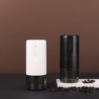 Nouvelle conception de moulin à café électrique miniature, rechargeable par USB, portable, en acier inoxydable, avec meules en céramique, pour hôtel et usage domestique