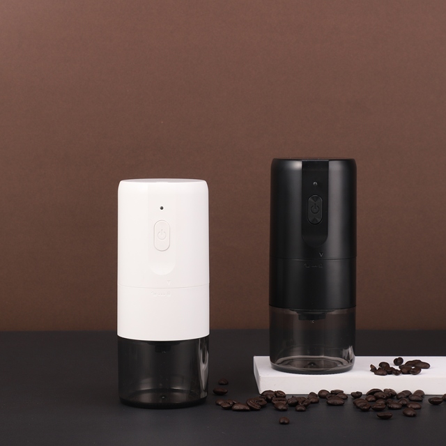 New Design Mini Electric Coffee Bean Grinder USB Battery Rechargeable Portable Stainless Steel Ceramic Burr Hotel Household