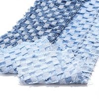 Gland damier bleu 80% coton Jacquard Denim tissu pour jean 10.5 Oz haute qualité Denim tissu en gros