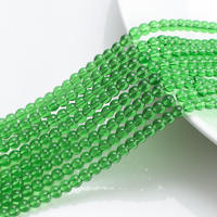 Perles de verre en cristal rondes de haute qualité de 6mm pour la fabrication de bracelets de bijoux en gros