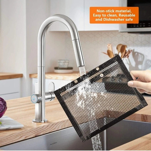 Énormes réductions d'usine : Sacs de cuisson en maille pour barbecue de qualité supérieure, réutilisables, antiadhésifs en PTFE, pour grillades ou four - Product Image 3