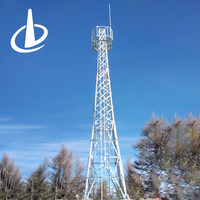 Tour de télécommunication autoportante en acier galvanisé avec design personnalisé, compatible WiFi 5G 4G