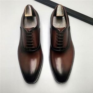 Soft and Casual Business <b>Shoes</b> <b>for</b> <b>Men</b> Lace-up Brogue Style Formal Office Oxford Flat <b>Shoes</b> Height Increasing Autumn - Product Image 5