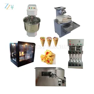Custom Support Ice Cream Cone Pizza Making Machinery / Electric Cone Pizza Machine / Sweet Pizza Cone Maker