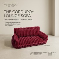 Coussin pour animaux de compagnie en velours côtelé rayé verticalement, doux et chaud, pour chien, chat, petit modèle