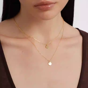 S925 plata esterlina Mini moneda de oro en forma de collar Lucky 12 Zodiac con piedra principal de circón - Product Image 4