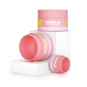 Custom pp plastic cream jar 10g 15g 20g 30g empty cosmetic jar lip scrub container for sale