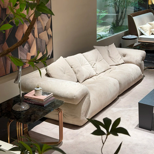 Sofá Modular de Lujo, Suave como una Nube, de Cuatro Plazas, Personalizable, de Terciopelo, para Sala de Estar - Product Image 1