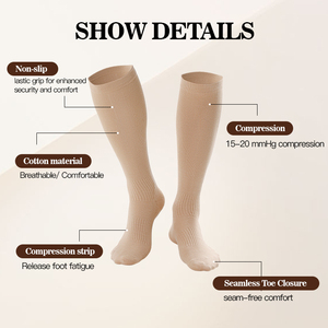 <span class=keywords><strong>Calcetines</strong></span> Deportivos de Compresión al Por Mayor Más Vendidos para Correr y Ciclismo, Temporada de Otoño, Material de Bambú y Algodón - Product Image 3