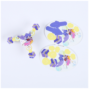 Impresión personalizada PP Shooting Card Regalo promocional Snack Food Children's DIY Plastic Tazo Spinner Card - Product Image 5