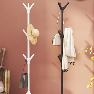 Light Luxury Single Vertical Bedroom Clothes and Hats <b>Rack</b> <b>Plastic</b> Material for Living Room Use - Product Image 3