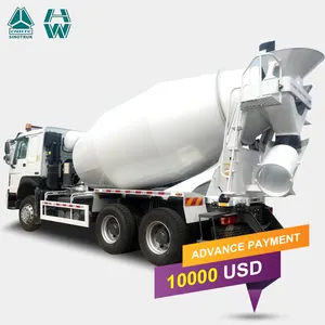 Sinotruk Howo 8X4 12cbm Mobiele Zelfladende Betonnen Cement Mixer Trommel Truck Niet Gebruikt Beton Truck Mixer Prijs