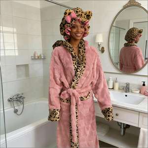 <span class=keywords><strong>Accappatoio</strong></span> in Morbido Pile Peluche per <span class=keywords><strong>Donna</strong></span> con Logo Personalizzato del Produttore per Hotel e Spa - Product Image 2