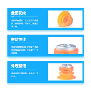 Ventosa Neumática de Poliuretano Plegable 1.5 WEA15-30/40/50/60/8 con Superficie de PU Estampada - Product Image 2