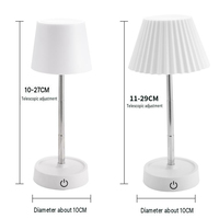 Lámpara de Mesa LED Mini, Control Táctil, Recargable, Luz Cálida, Protección Ocular, para Dormitorio, Sala de Estar