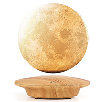 Lampe de chevet lune à lévitation magnétique, impression numérique, écologique et élégante, pour la décoration intérieure et l'éclairage de bureau