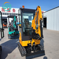 Mini-excavatrice de 1 à 2 tonnes, type chenille, équipement de construction avec moteur, pompe, boîte de vitesses, engrenages à haute efficacité