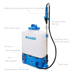 16L Agrochemical Disinfection Sterilization Farm Lawn Agricultural Electric Backpack Garden Battery Knapsack Sprayer