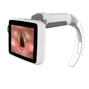 Laringoscopio portátil de acero video digital laryngoskop View Juego de laringoscopio VDO flexible Laringoscopio reutilizable