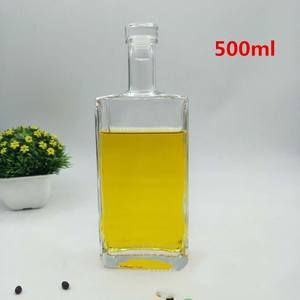 Ventes en gros de bouteilles de <span class=keywords><strong>vin</strong></span> carrées plates de 100 ml, 200 ml, 500 ml, bouteilles de liqueur pour <span class=keywords><strong>vin</strong></span>, brandy, vodka, whisky - Product Image 2