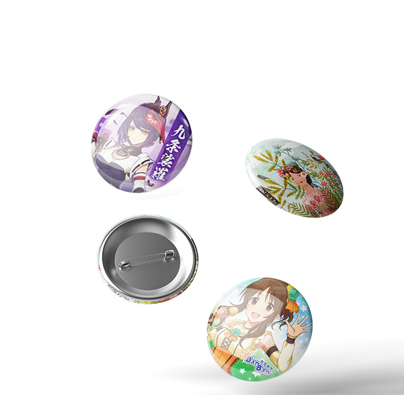 Принадлежности для изготовления пуговиц, круглые пуговицы для значков 58 мм, 2,28 дюйма, комплект металлических булавок для изготовления пуговиц