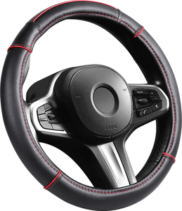 Funda Universal para <span class=keywords><strong>Volante</strong></span>, <span class=keywords><strong>Cubre</strong></span> <span class=keywords><strong>Volante</strong></span> Cosido a Mano, Fundas de <span class=keywords><strong>Volante</strong></span> <span class=keywords><strong>con</strong></span> Brillo - Product Image 4